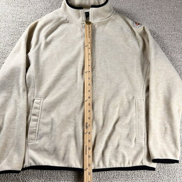Pendleton Aztec Patch Fleece Jacket Ivory Women’s Size Medium - Picture 4 of 8